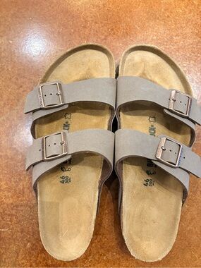 Birkenstock Men's Double Strap Sandals in Brown Arizona